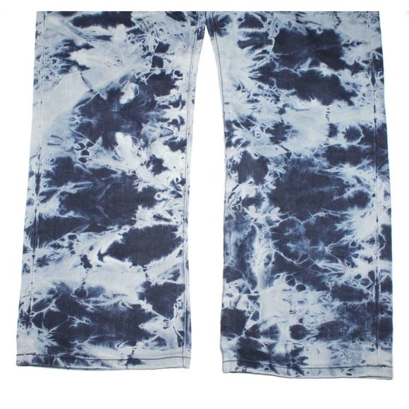 Grindhouse Bleached‎ Washed Jeans Unique Designs Mens Size 44W 31L - Picture 3 of 9